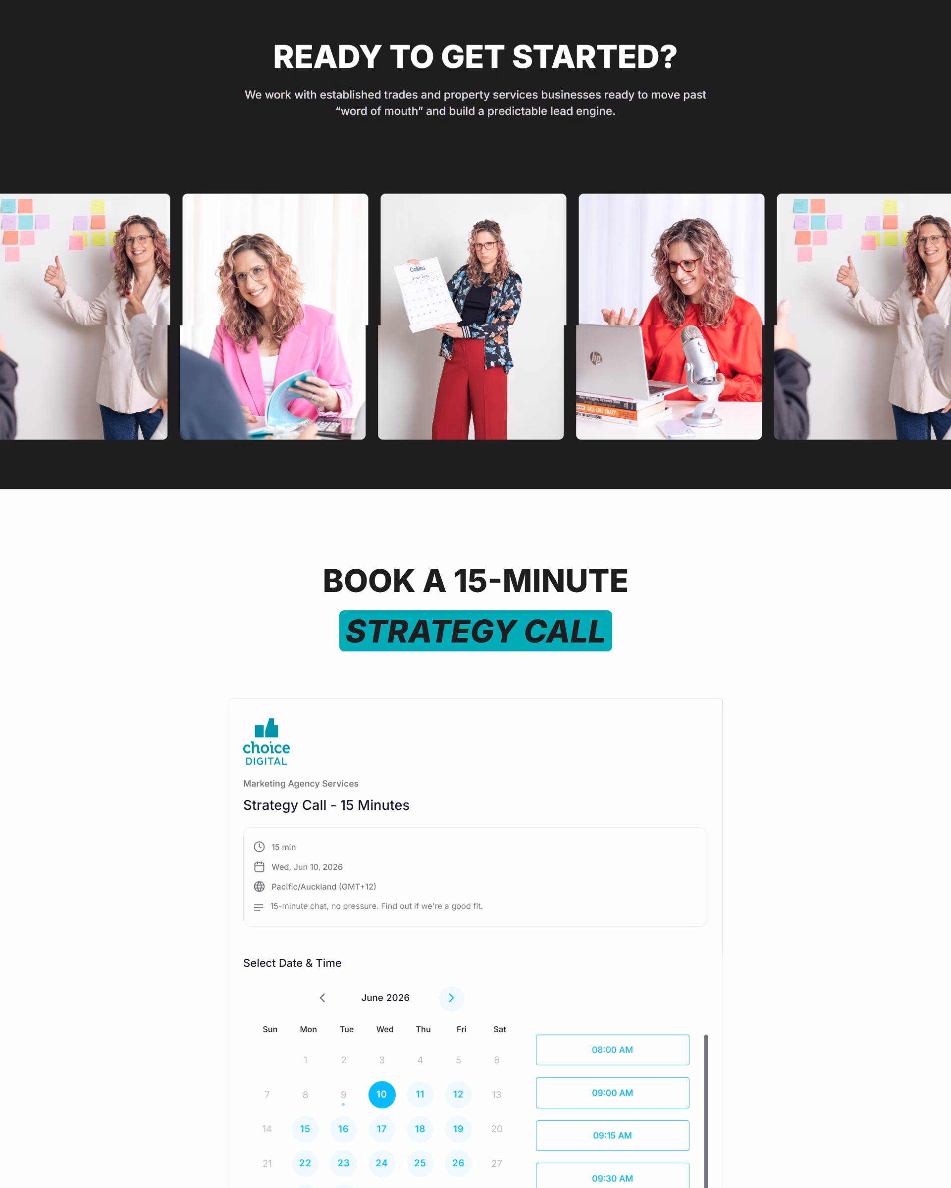 Choice Digital website designed by Grow My Business