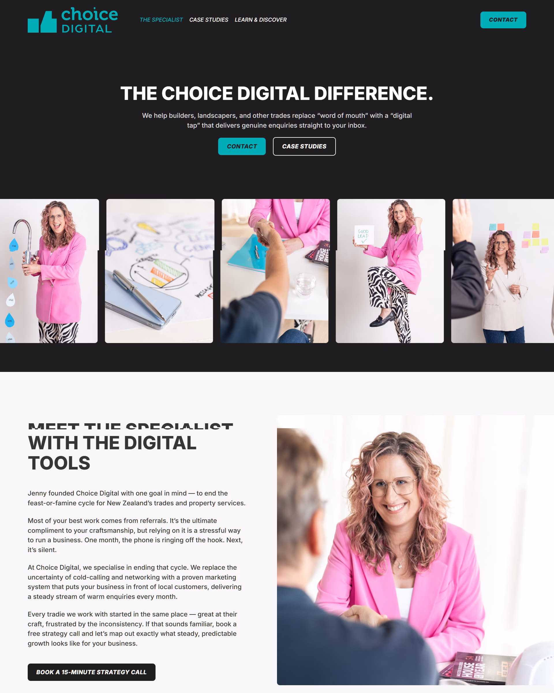 Choice Digital website designed by Grow My Business