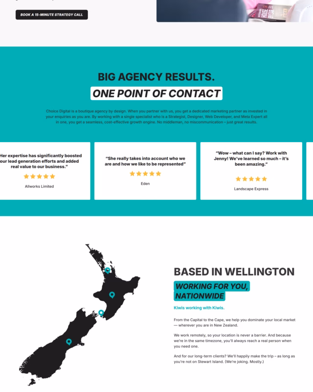Choice Digital website designed by Grow My Business