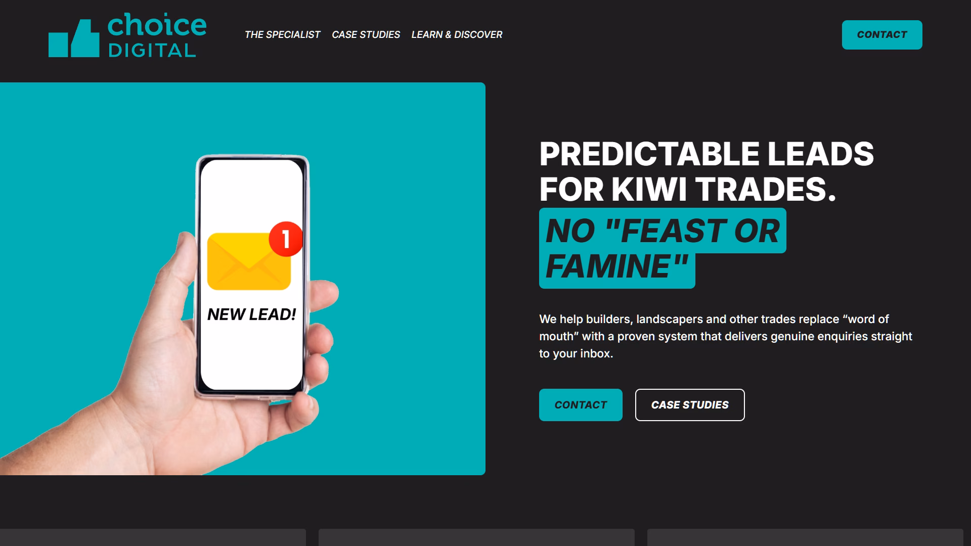 Choice Digital website designed by Grow My Business